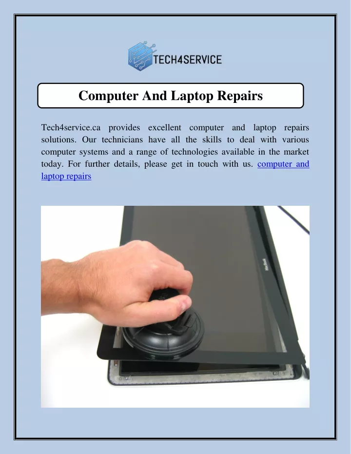 computer and laptop repairs