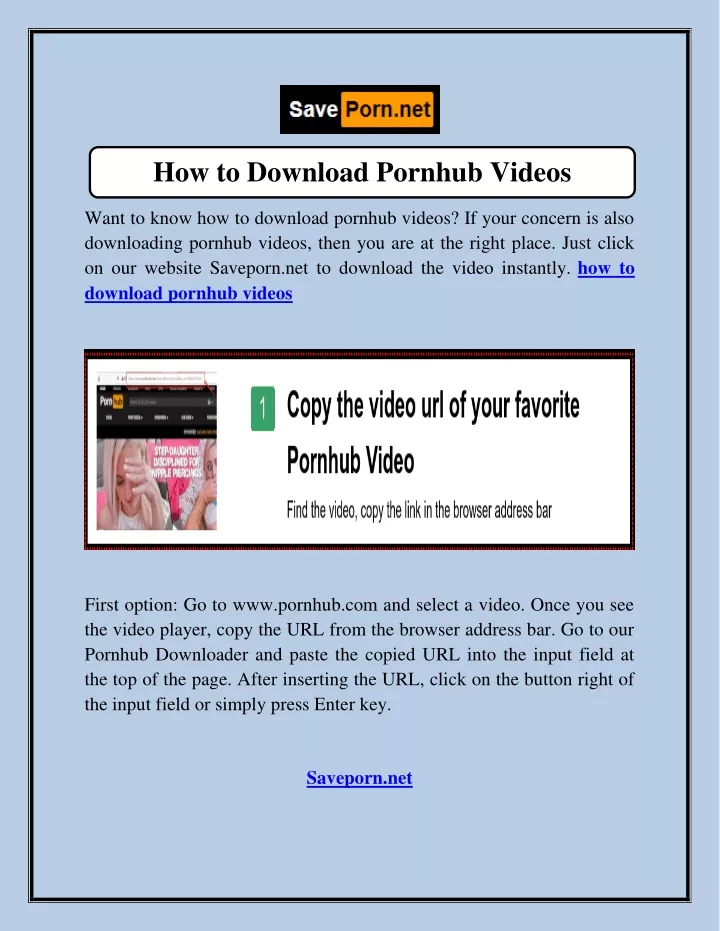 how to download pornhub videos