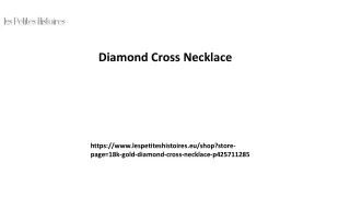 Diamond Cross Necklace Lespetiteshistoires.eu....