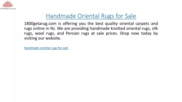 handmade oriental rugs for sale