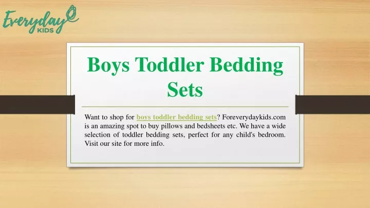 boys toddler bedding sets