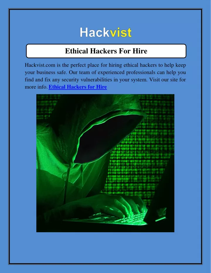 ethical hackers for hire