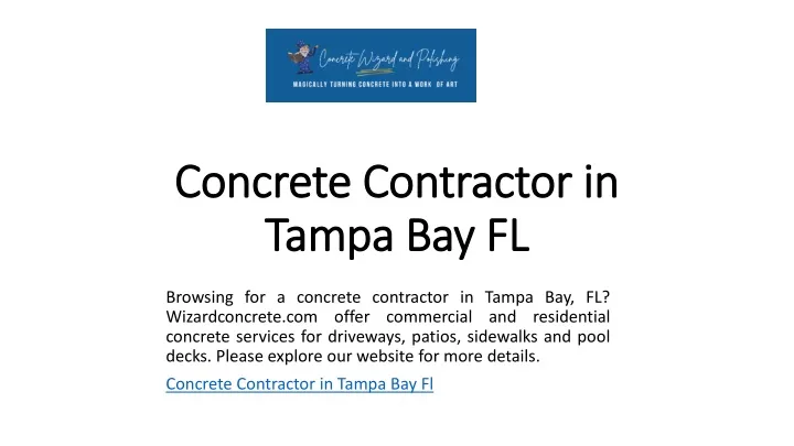 concrete contractor in tampa bay fl