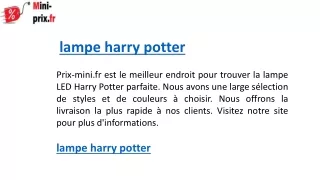 lampe harry potter    Prix-mini.fr