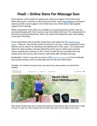 fivali online store for massage gun