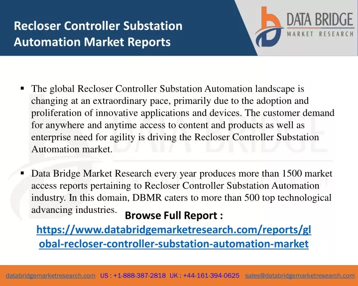 recloser controller substation automation market