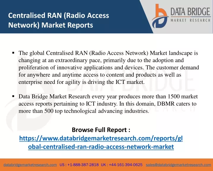 centralised ran radio access network market