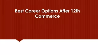 best career options after 12th commerce