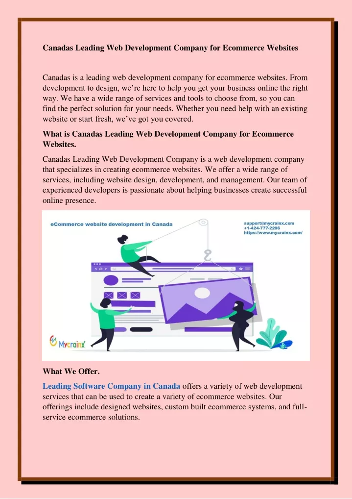 canadas leading web development company