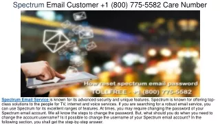 spectrum email customer 1 800 775 5582 care number