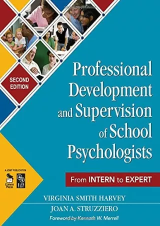 eBOOK  Professional Development and Supervision of School Psychologists