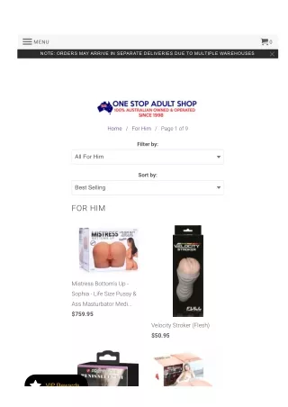 Buy Sex Toys For Him Online Australia