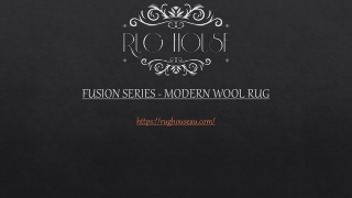 fusion series modern wool rug