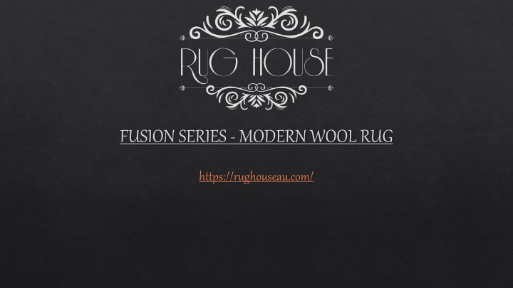 fusion series modern wool rug