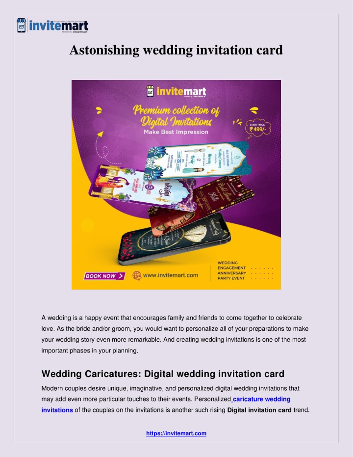 astonishing wedding invitation card