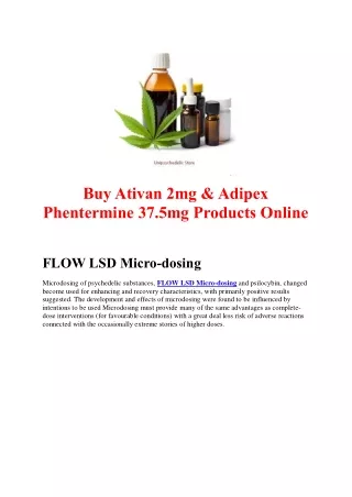 Buy Ativan 2mg & Adipex Phentermine 37.5mg Products Online