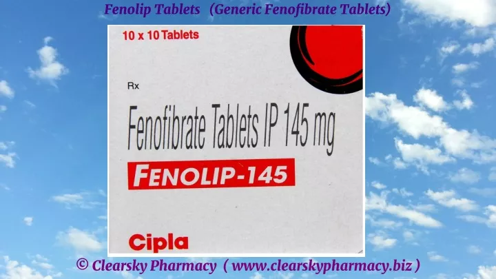fenolip tablets generic fenofibrate tablets