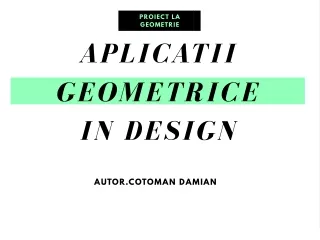 proiect la geometrie