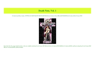 PDF) Death Note  Vol. 1 [PDF EBOOK EPUB KINDLE]