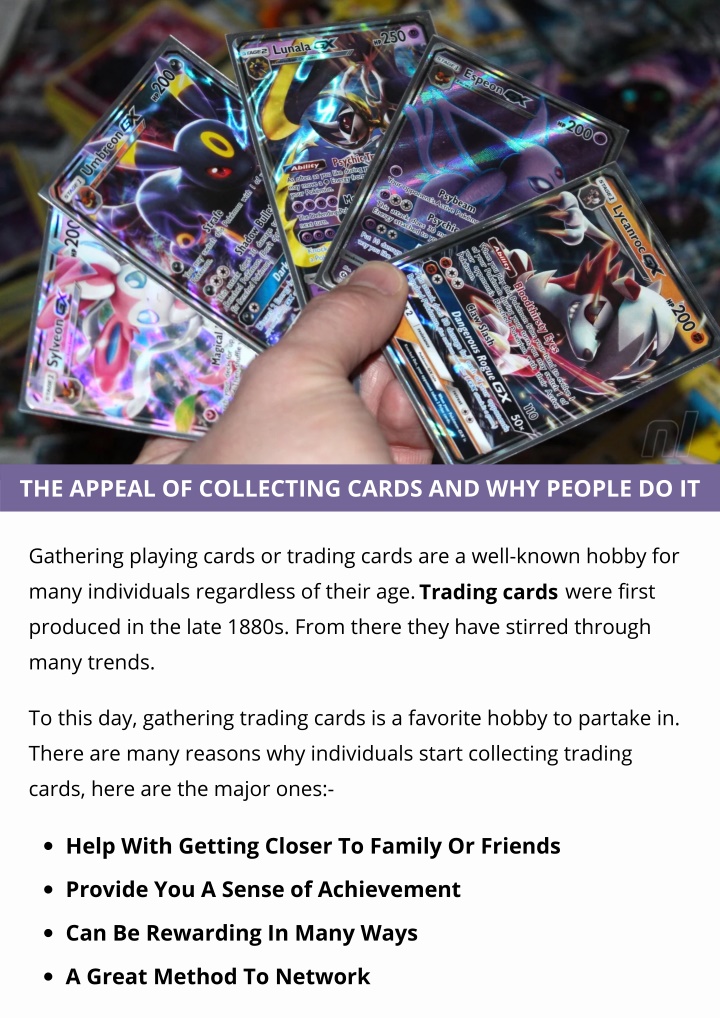 the appeal of collecting cards and why people