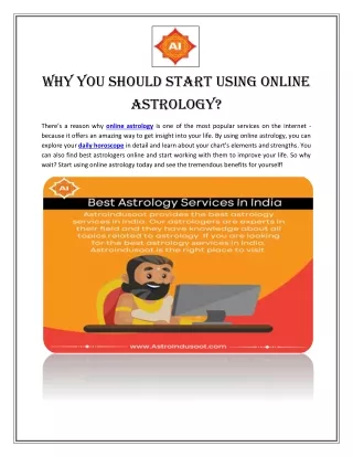 Why You Should Start Using Online Astrology
