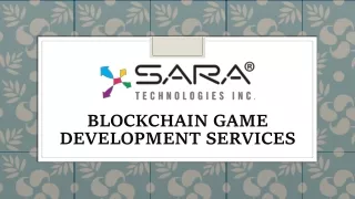 blockchain game development services