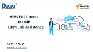 aws full course in delhi 100 job assistance