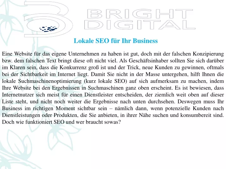 lokale seo f r ihr business