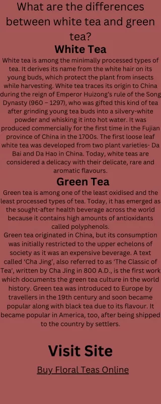 Buy Floral Teas Online