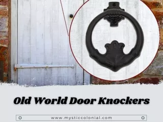 Personalize Your House With Old World Door Knockers