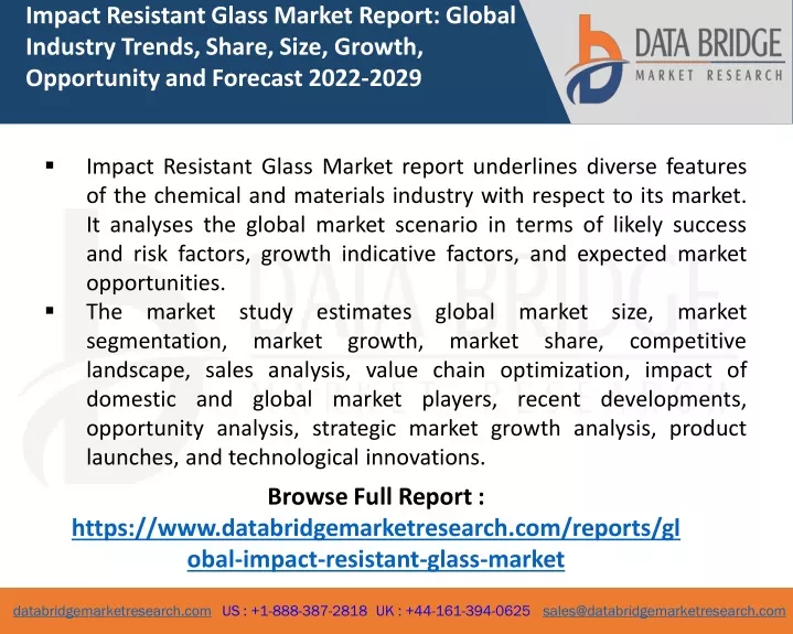impact resistant glass market report global