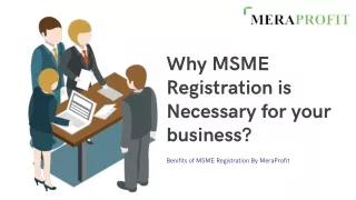 Why MSME Registration is Necessary for your Business