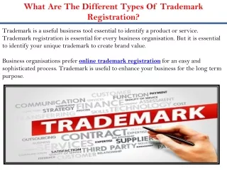 what are the different types of trademark
