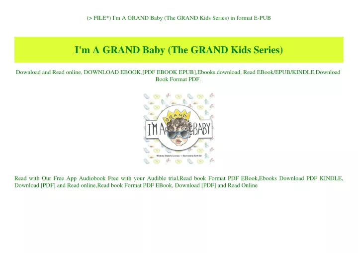 file i m a grand baby the grand kids series