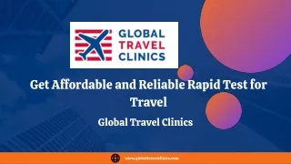 Get Affordable and Reliable Rapid Test for Travel