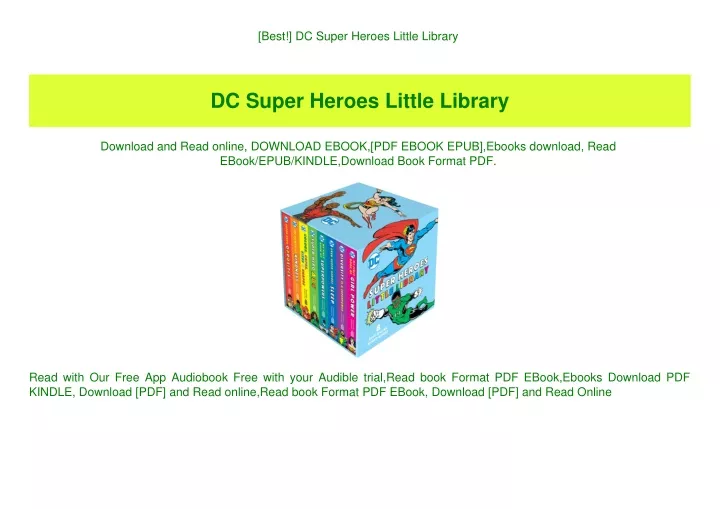 best dc super heroes little library