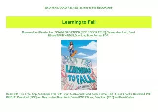 d o w n l o a d r e a d learning to fall ebook pdf