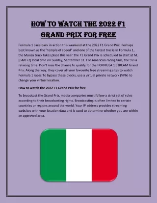 how to watch the 2022 f1 how to watch the 2022