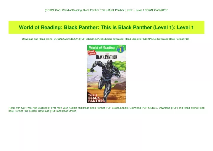 download world of reading black panther this