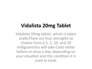 vidalista 20mg tablet vidalista 20mg tablet which