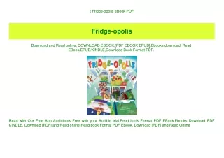 fridge opolis ebook pdf