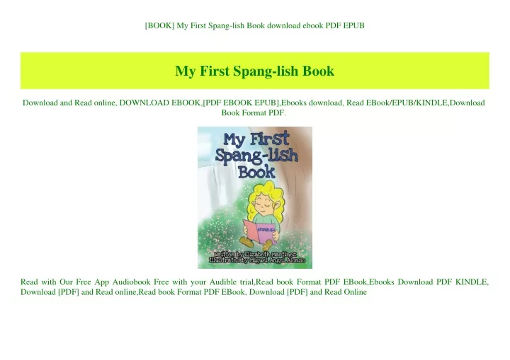 book my first spang lish book download ebook
