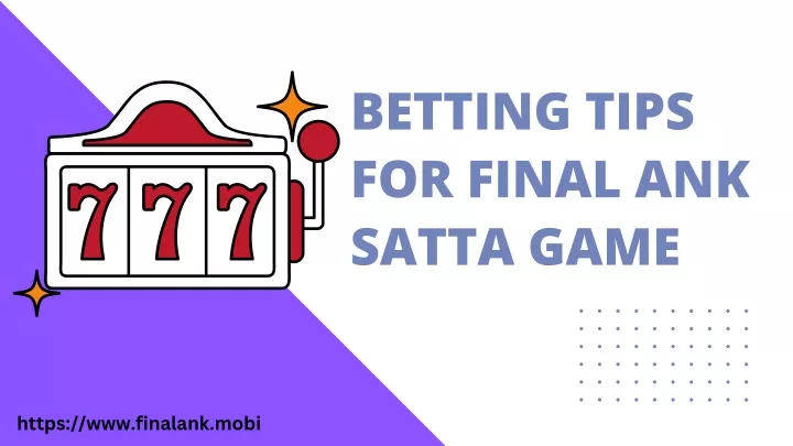 betting tips for final ank satta game