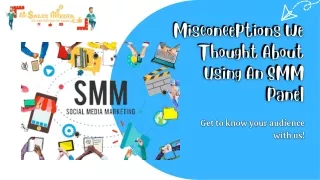 Misconceptions We Thought About Using An SMM Panel | Salez Media