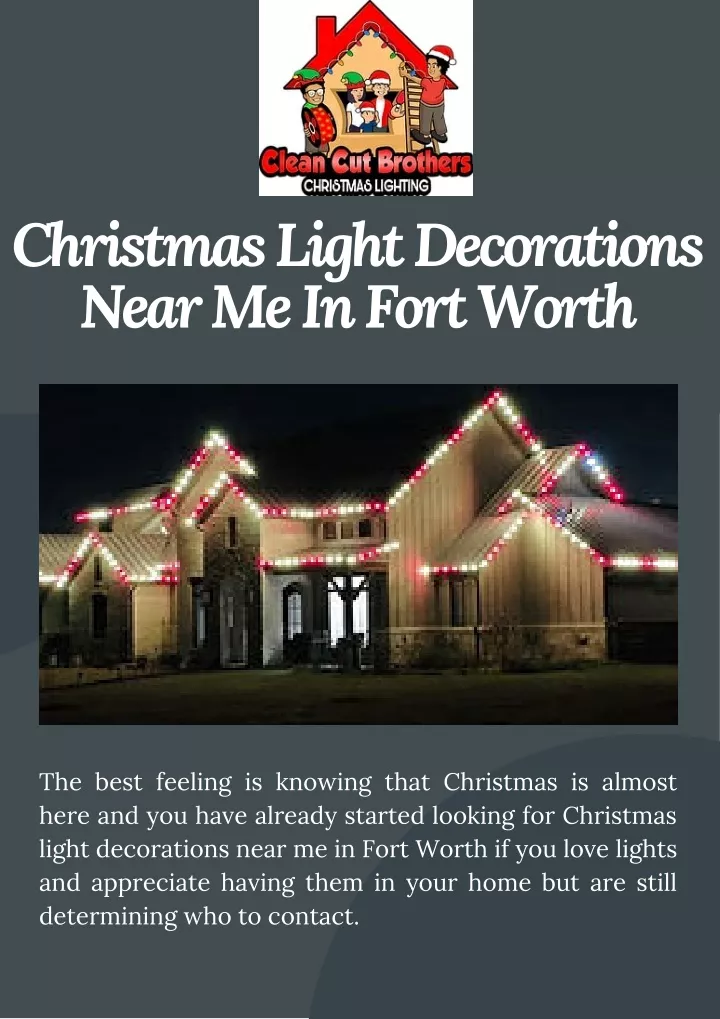 christmas light decorations near me in fort worth