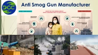 Anti Smog Gun Manufacturer - DCC Infra
