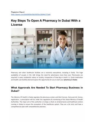 Key Steps To Open A Pharmacy In Dubai With License