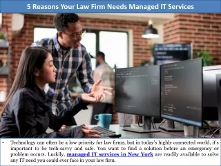5 Reasons Your Law Firm Needs Managed IT Services