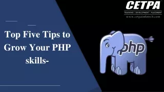 Top Five Tips to Grow Your PHP skills-