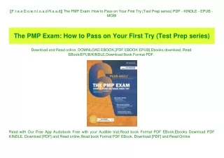 [[F.r.e.e D.o.w.n.l.o.a.d R.e.a.d]] The PMP Exam How to Pass on Your First Try (Test Prep series) PDF - KINDLE - EPUB -